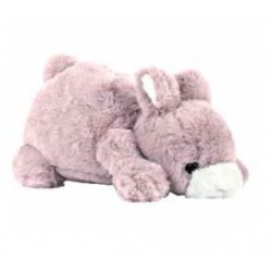 Bébé lapin ANGORA  gris , 22 cm