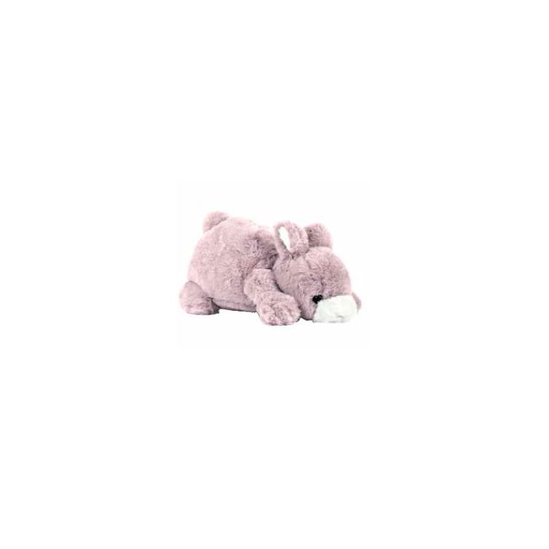 Bébé lapin ANGORA  gris , 22 cm