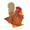 Peluche Coq CHARLES,  25 cm-marron